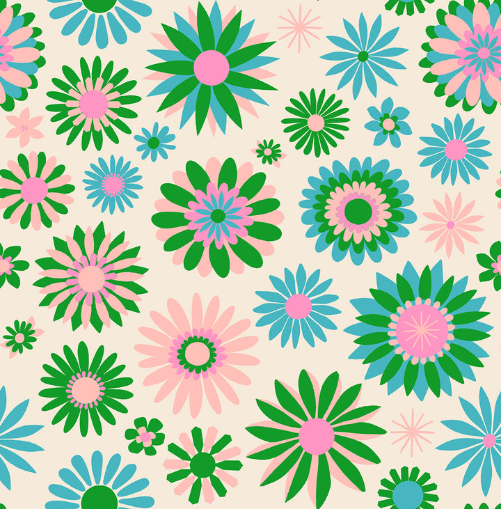 Carousel Natural Kaleidoscope Fabric by Melody Miller for Ruby Star Society / RS0097 11 / Half yard continuous cut