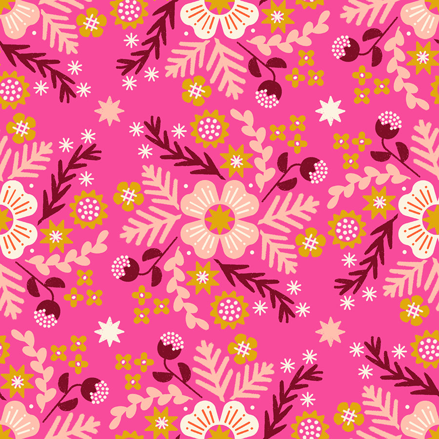 Pivot Playful Retro Floral Fabric by Rashida Coleman-Hale for Ruby Star Society / RS1073 14 / Half yard continuous cut