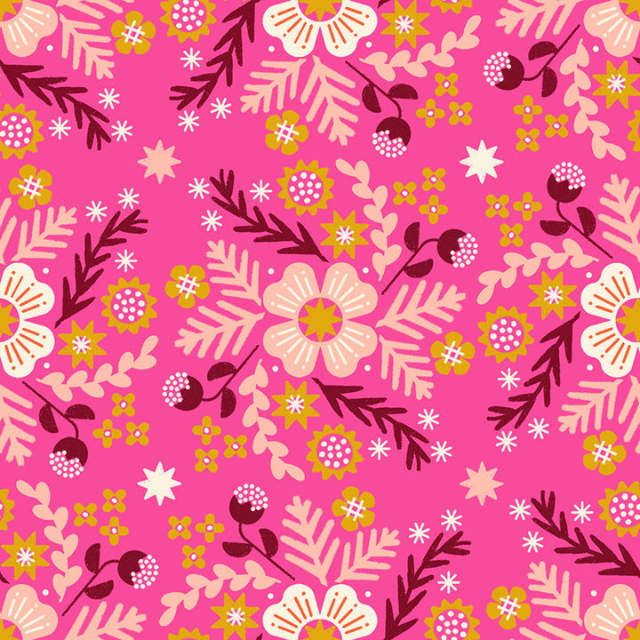 Pivot Playful Retro Floral Fabric by Rashida Coleman-Hale for Ruby Star Society / RS1073 14 / Half yard continuous cut