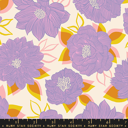 Favorite Flowers Thistle Blooming Florals Fabric Collaborative Collection for Ruby Star Society / RS5143 11 / Half yard continuous cut