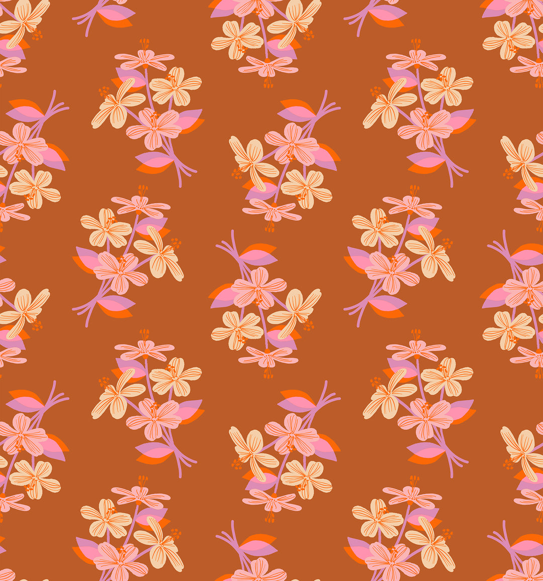 Favorite Flowers Spice Nosegay Florals Fabric Collaborative Collection for Ruby Star Society / RS5144 13 / Half yard continuous cut