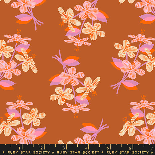 Favorite Flowers Spice Nosegay Florals Fabric Collaborative Collection for Ruby Star Society / RS5144 13 / Half yard continuous cut