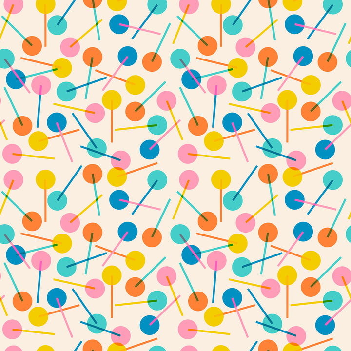 Eye Candy Natural Lollies Fabric by Collaborative Collection for Ruby Star Society / RS5157 13 / Half yard continuous cut