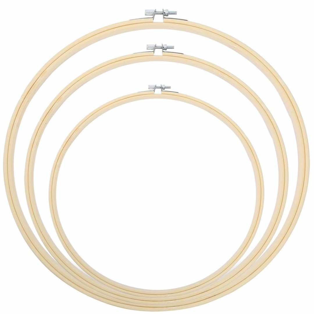 Wooden Embroidery Hoops, various sizes