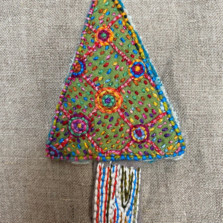 Tree Ornament Dropcloth embroidery sampler preprinted