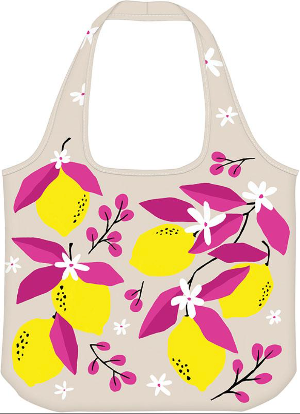 Fruit Market Shopper Tote - Lemons