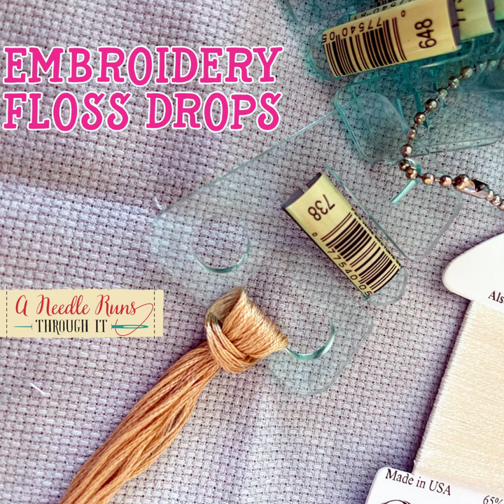 Floss Drops embroidery floss organizer A Needle Runs Through It