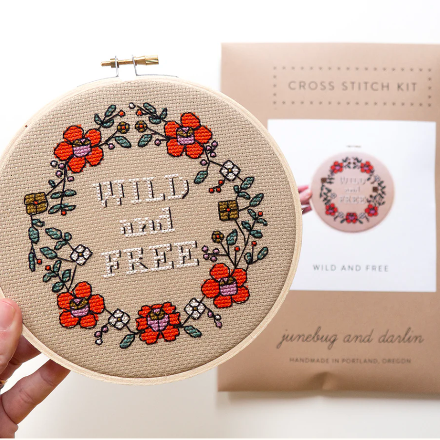 Wild and Free Junebug & Darlin Cross Stitch Kit