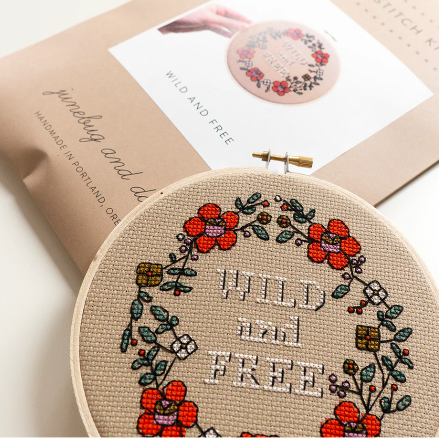 Wild and Free Junebug & Darlin Cross Stitch Kit