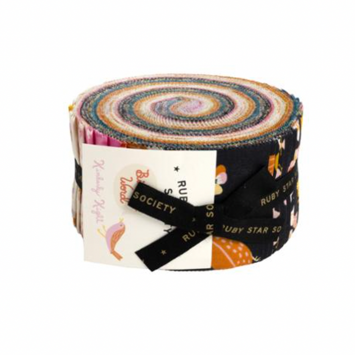 Bird is the Word by Kimberly Kight for Ruby Star Society Jelly Roll 2.5" width of fabric strips