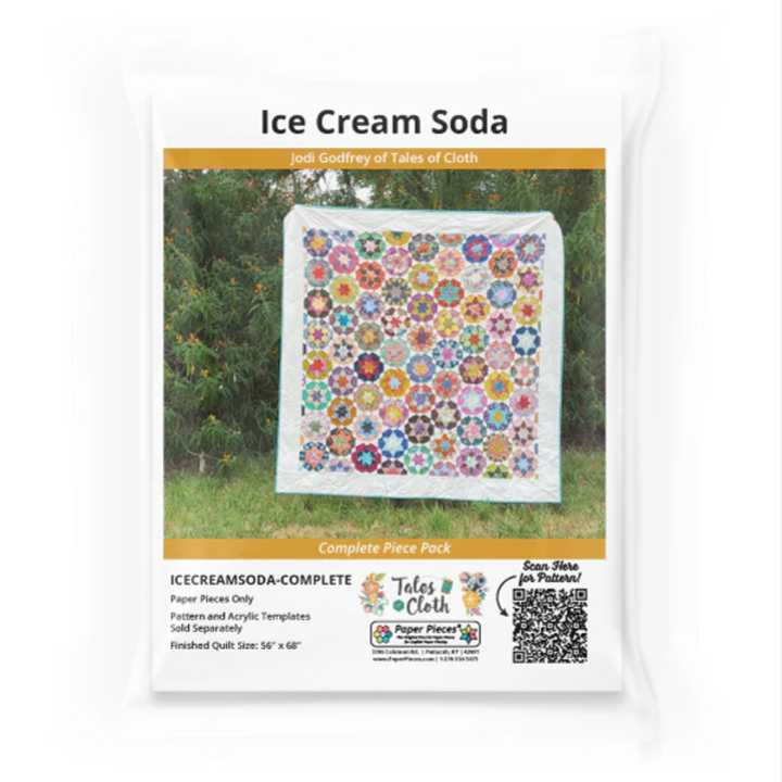 Ice Cream Soda full set of papers from Paper Pieces, pattern by Tales of Cloth