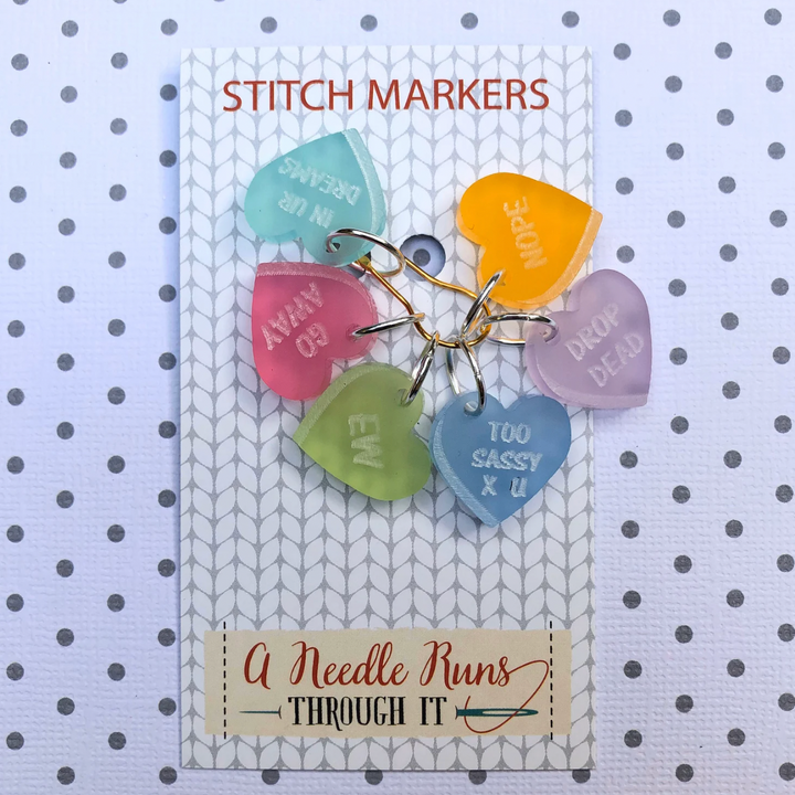 Sassy Valentine Stitch Marker Set