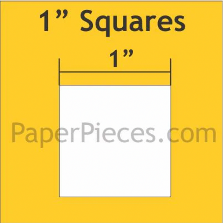 1" Square small pack of 150 papers from Paper Pieces