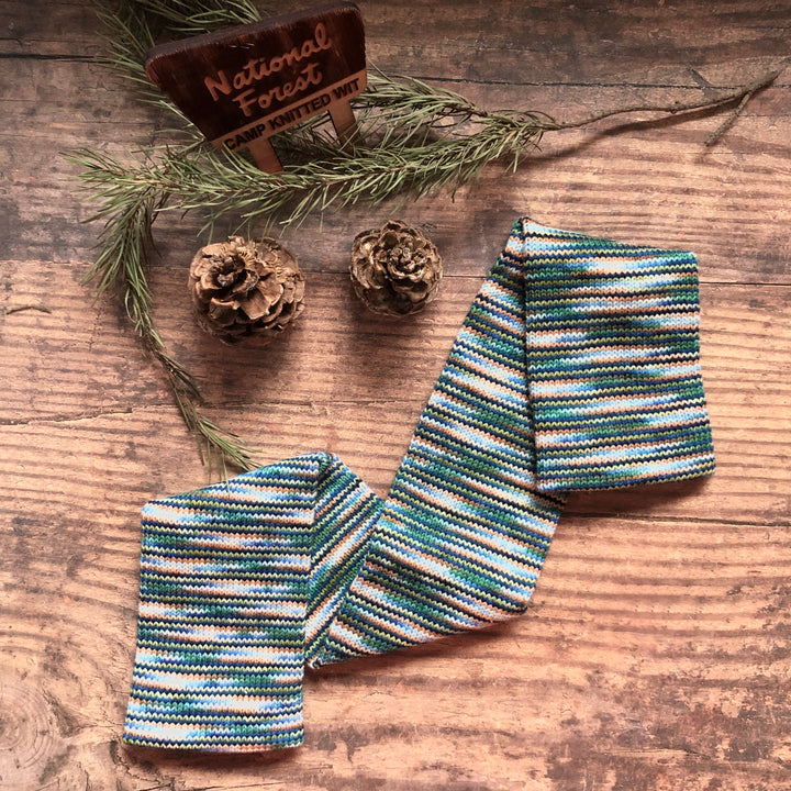 Ewe Tubes 60-stitch full skein tube in Knitted Wit Sock: Sleeping Bear Dunes NL