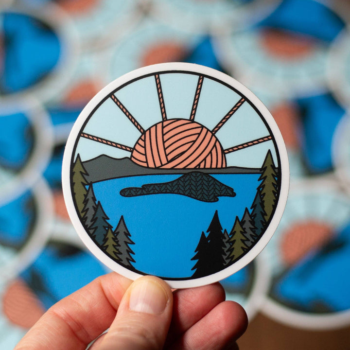 Crater Lake Knitional Park Sticker