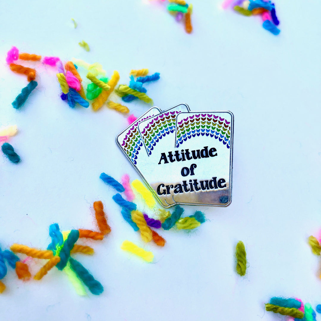 Attitude of Gratitude Enamel Pin