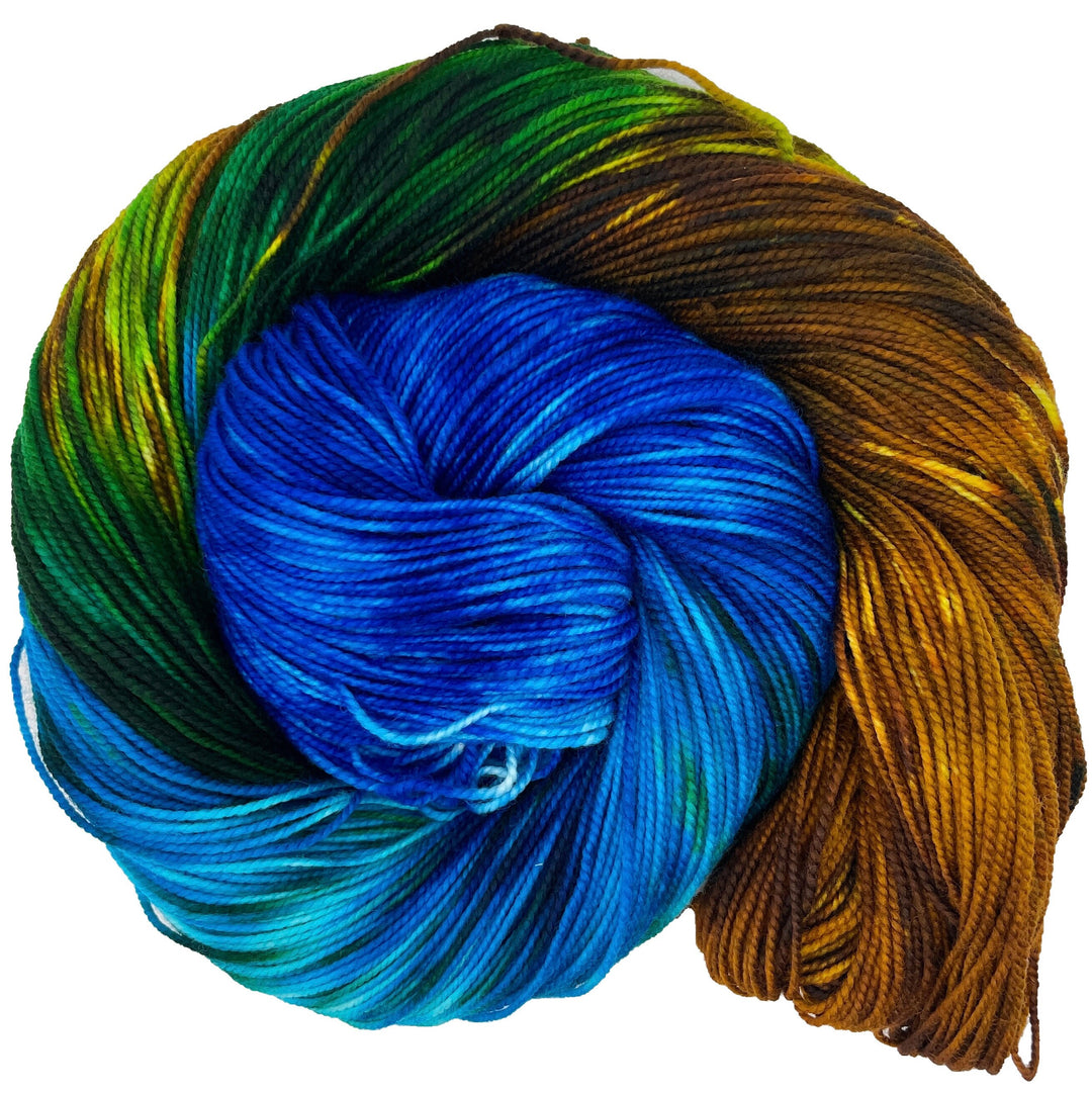Yellowstone National Park - Hand dyed yarn - Mohair - Fingering - Sock - DK - Sport - Worsted - Bulky - Variegated yarn