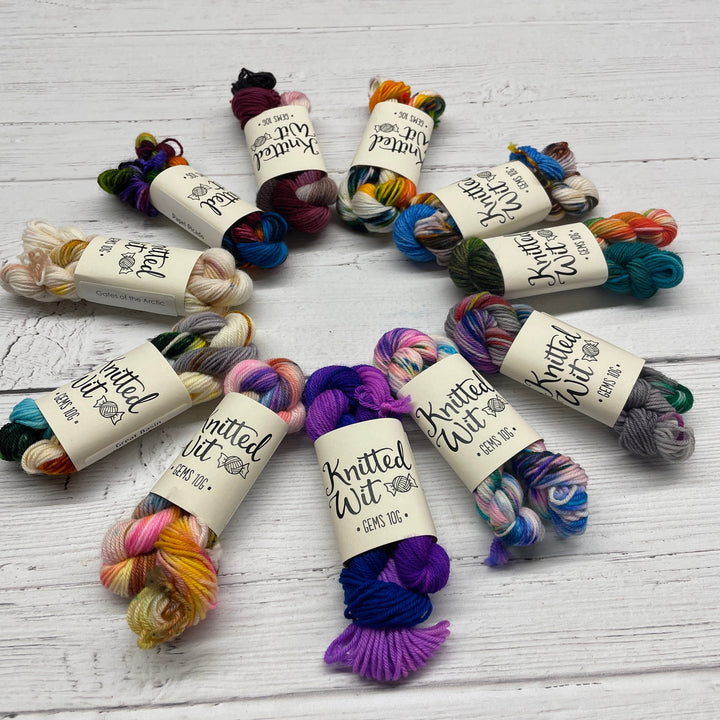 10g Mini Skeins random variegated colors