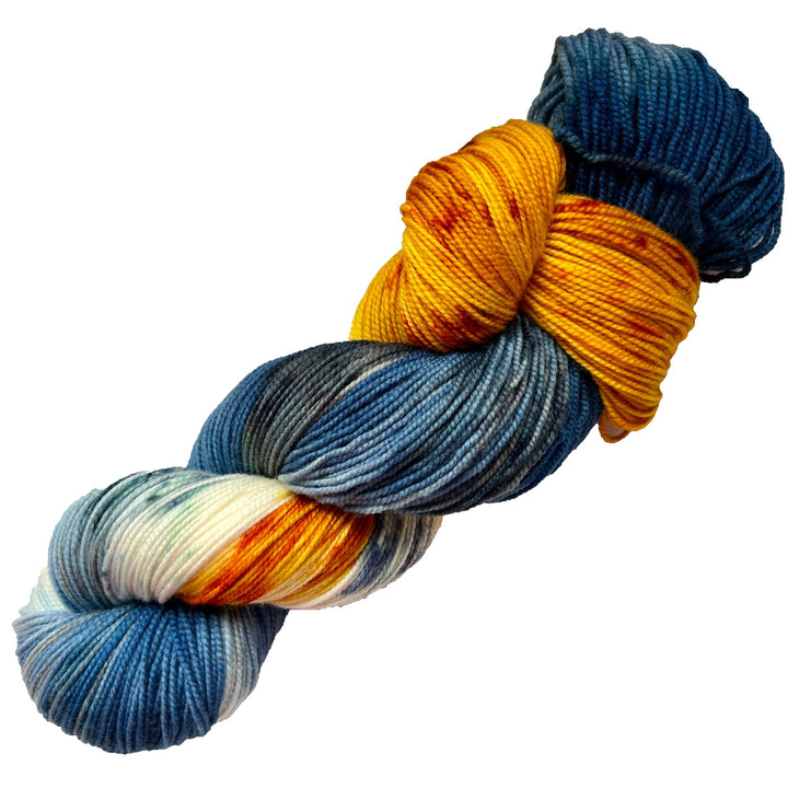 Moonlit PSL- Hand dyed yarn - Mohair - Fingering - Sock - DK - Sport - Worsted - Bulky - Variegated Yarn