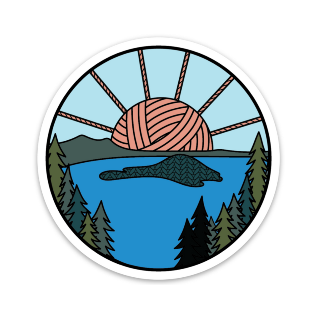Crater Lake Knitional Park Sticker