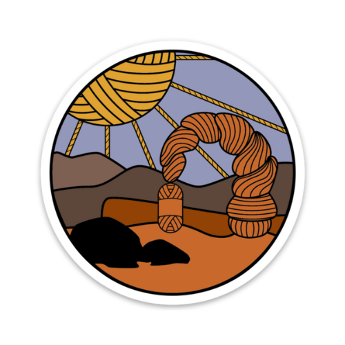 Arches Knitional Park Knitting Sticker