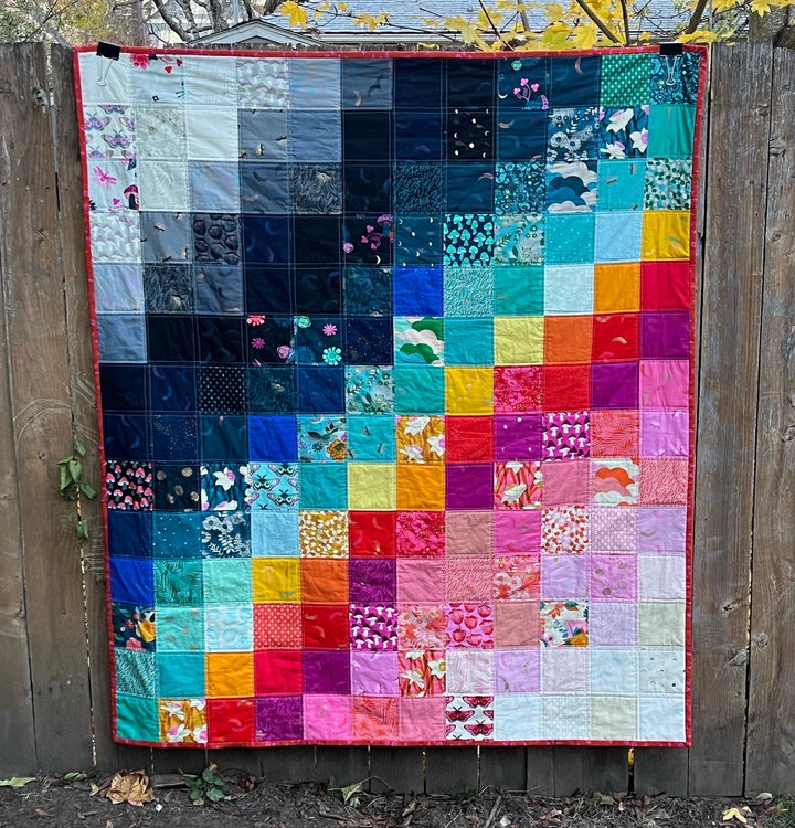 Patchwork Ombre Quilt Pattern (free!)