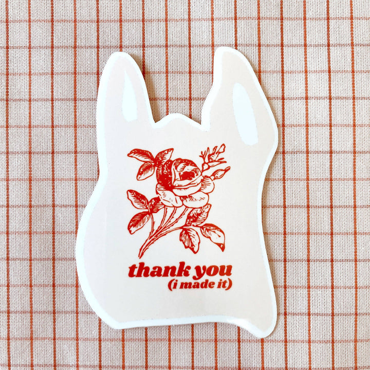 Thanks, I Made It! Sewing And Quilting Vinyl Sticker