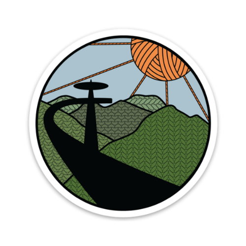 Great Smoky Mountains Knitional Park Knitting Sticker