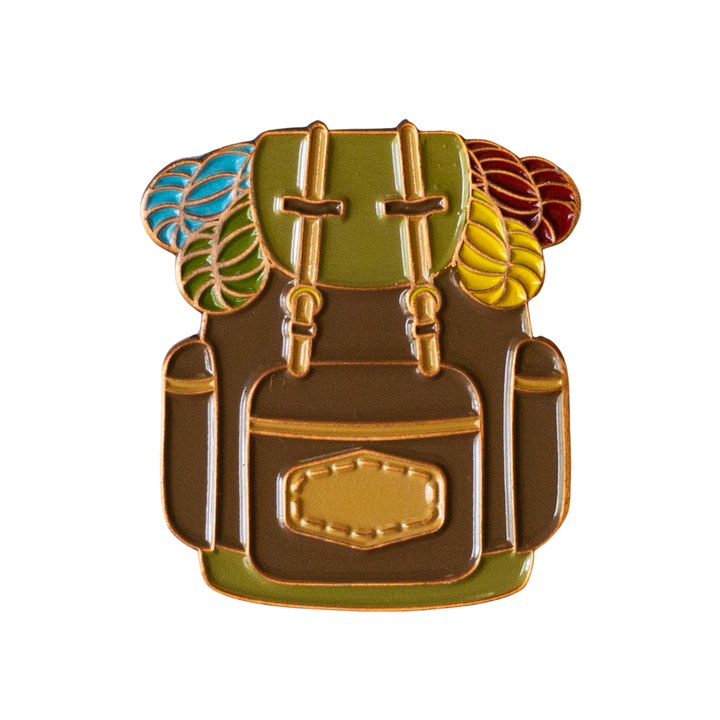 Hiking Pack Enamel Pin