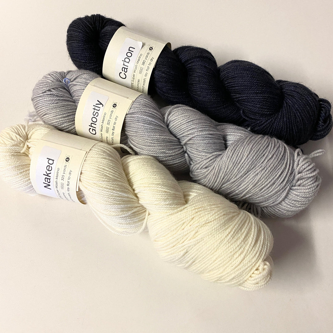 Neutral Full Skeins (Gems Fingering & DK) for Temperature Projects