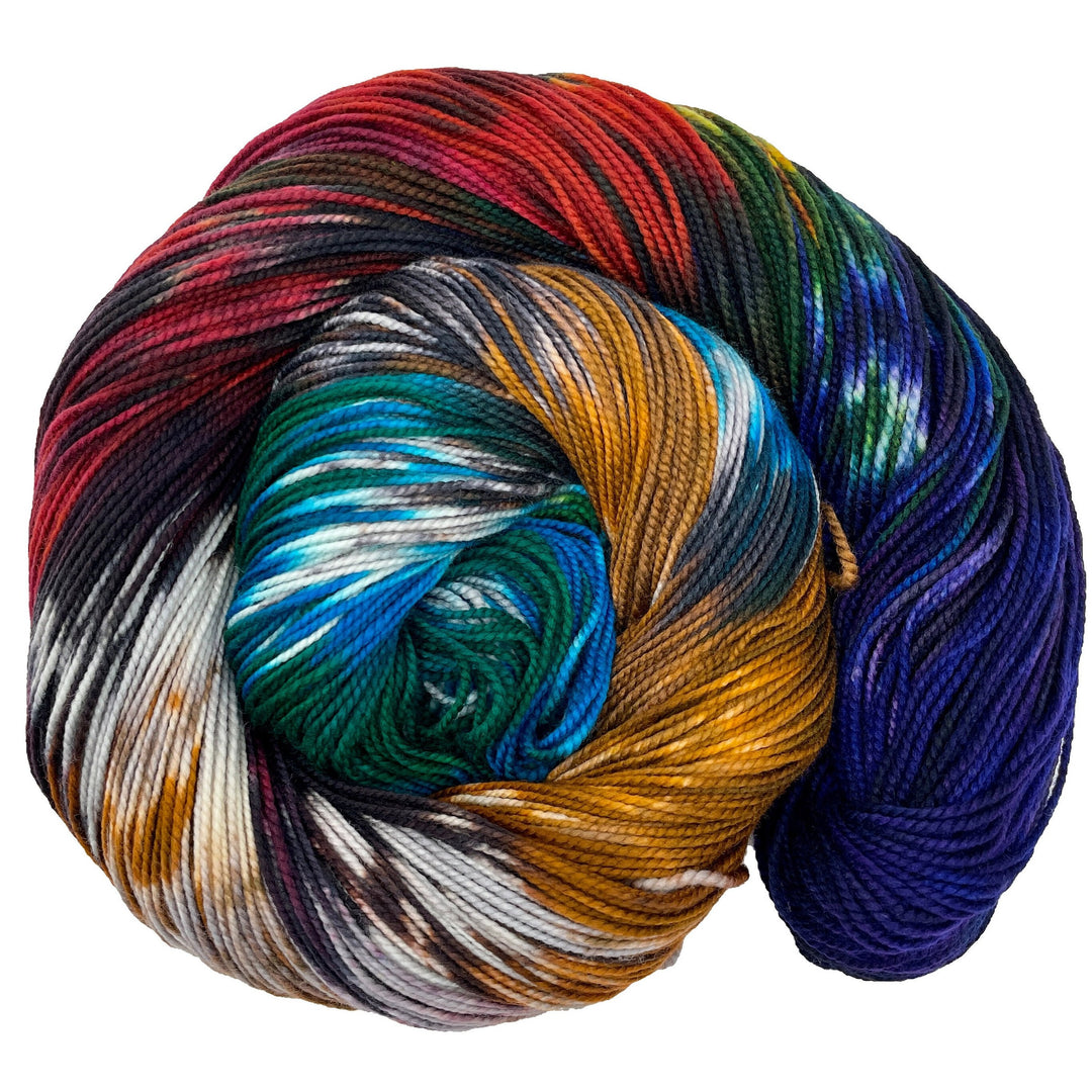 14 Months - Hand dyed yarn - Mohair - Fingering - Sock - DK - Sport - Worsted - Bulky - Variegated Yarn