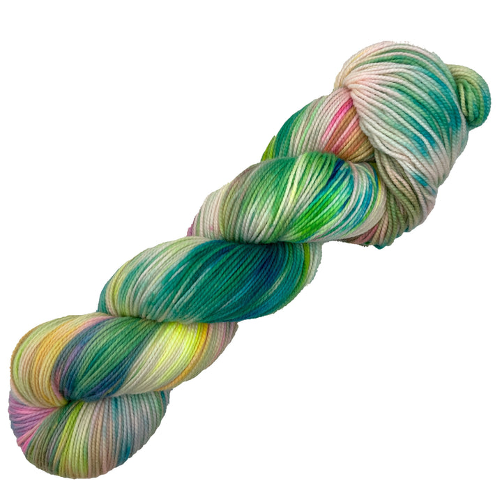 Kelp Cake - Hand dyed yarn - Mohair - Fingering - Sock - DK - Sport - Worsted - Bulky - Variegated Fantasy Yarn