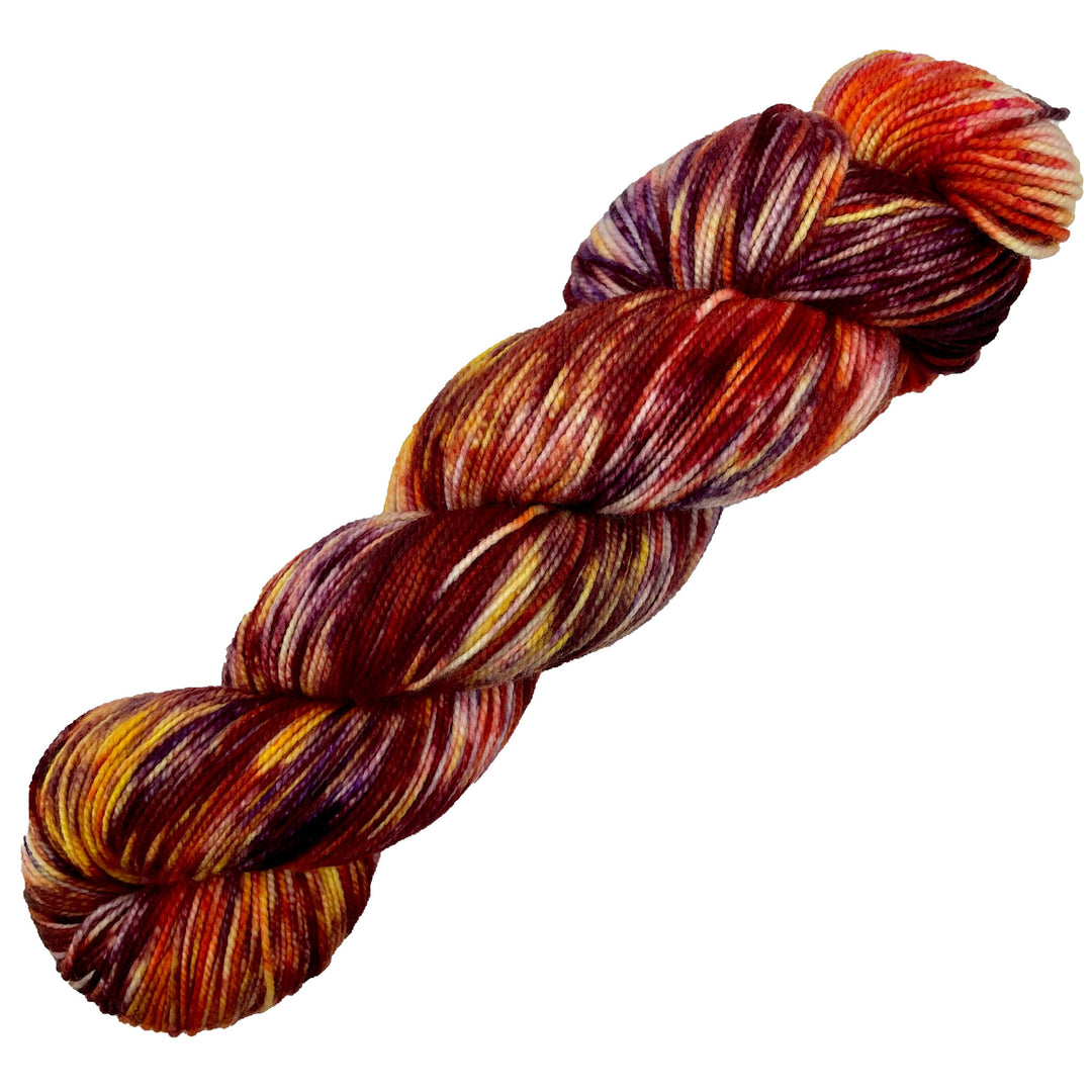 Luck Dragon- Hand dyed yarn - Mohair - Fingering - Sock - DK - Sport - Worsted - Bulky - Variegated Fantasy Yarn