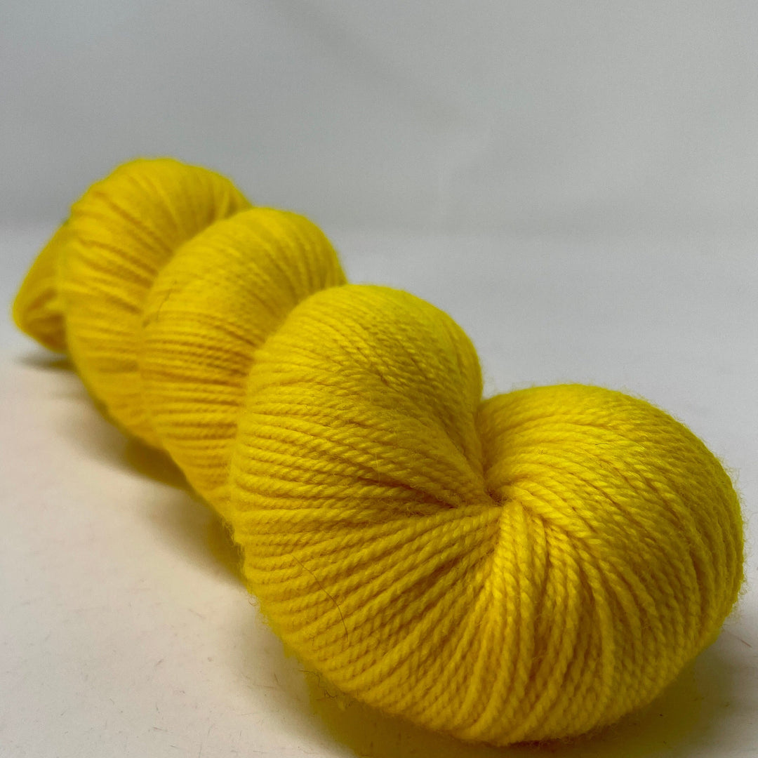 Daffodil - Hand dyed yarn - Mohair - Fingering - Sock - DK - Sport -Boucle - Worsted - Bulky