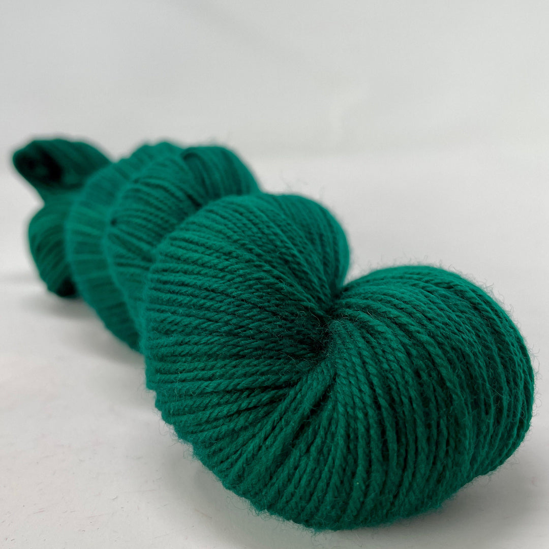 Emerald Sea- Hand dyed yarn - Mohair - Fingering - Sock - DK - Sport -Boucle - Worsted - Bulky