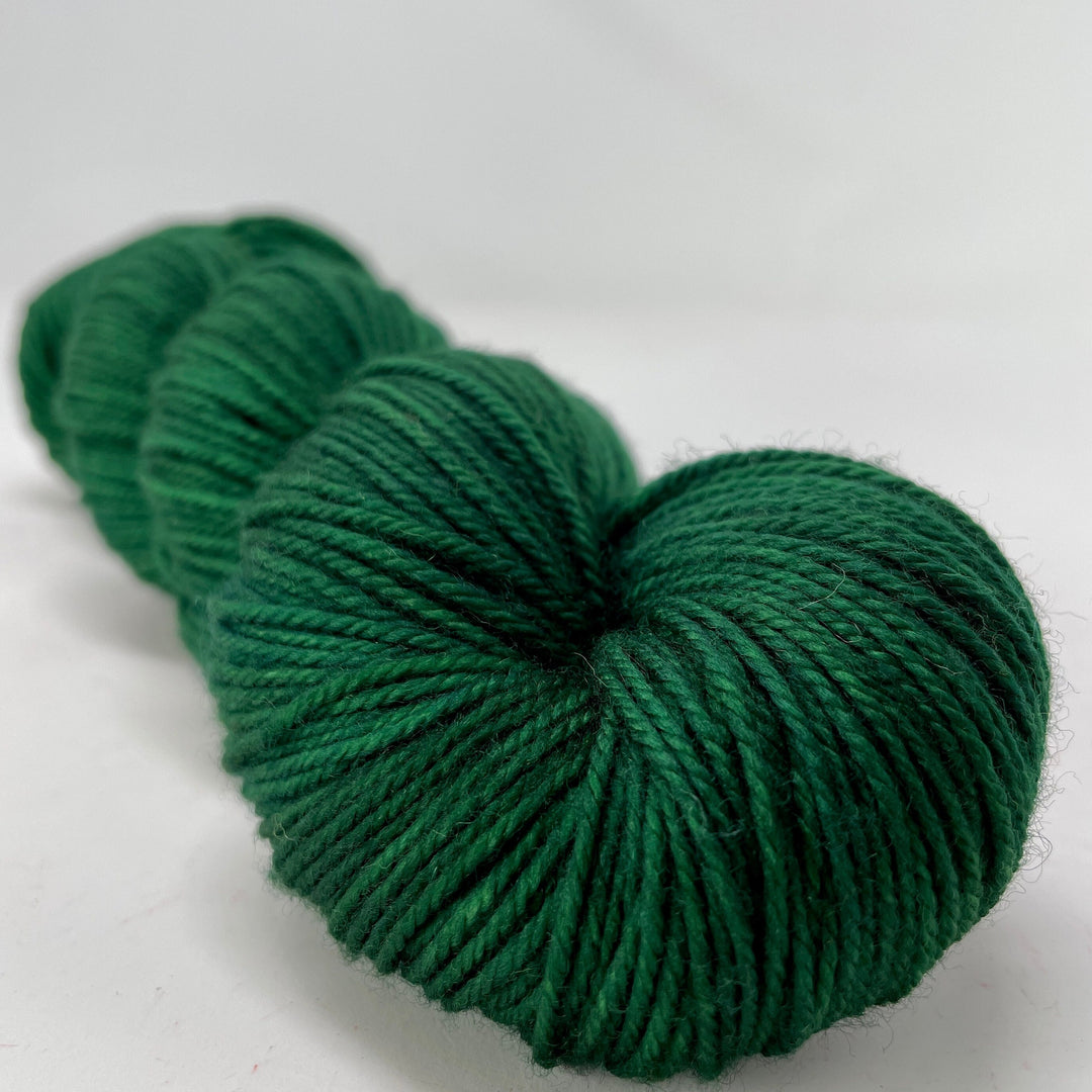 Green - Hand dyed yarn - Mohair - Fingering - Sock - DK - Sport -Boucle - Worsted - Bulky - Moody
