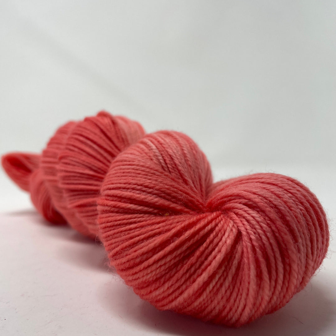 Peachberry Sparkle - Hand dyed yarn - Mohair - Fingering - Sock - DK - Sport -Boucle - Worsted - Bulky - Fruity