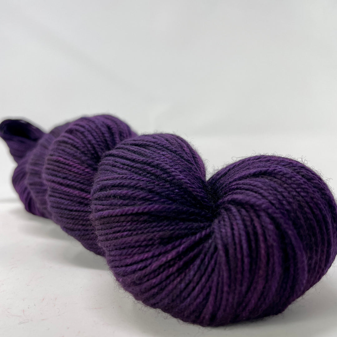 Purple - Hand dyed yarn - Mohair - Fingering - Sock - DK - Sport -Boucle - Worsted - Bulky -