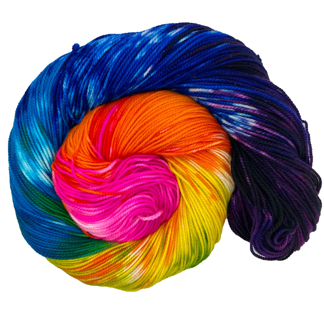 Love is Love - Hand dyed yarn - Mohair - Fingering - Sock - DK - Sport -  Worsted - Bulky - Rainbow Yarn