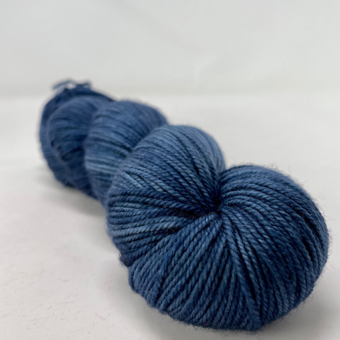 Deep Sea - Hand dyed yarn - Mohair - Fingering - Sock - DK - Sport -Boucle - Worsted - Bulky - Moody