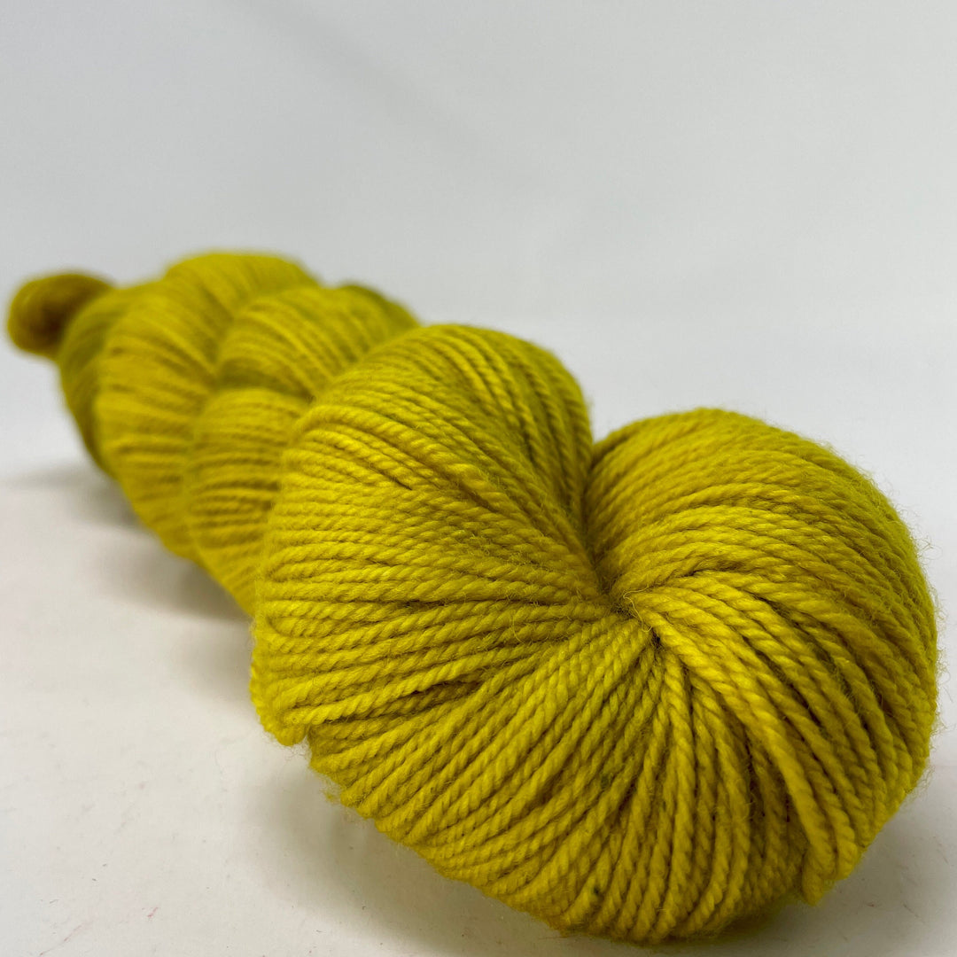 Golden Delicious - Hand dyed yarn - Mohair - Fingering - Sock - DK - Sport -Boucle - Worsted - Bulky - Happy Birthday - Little Black Dress -