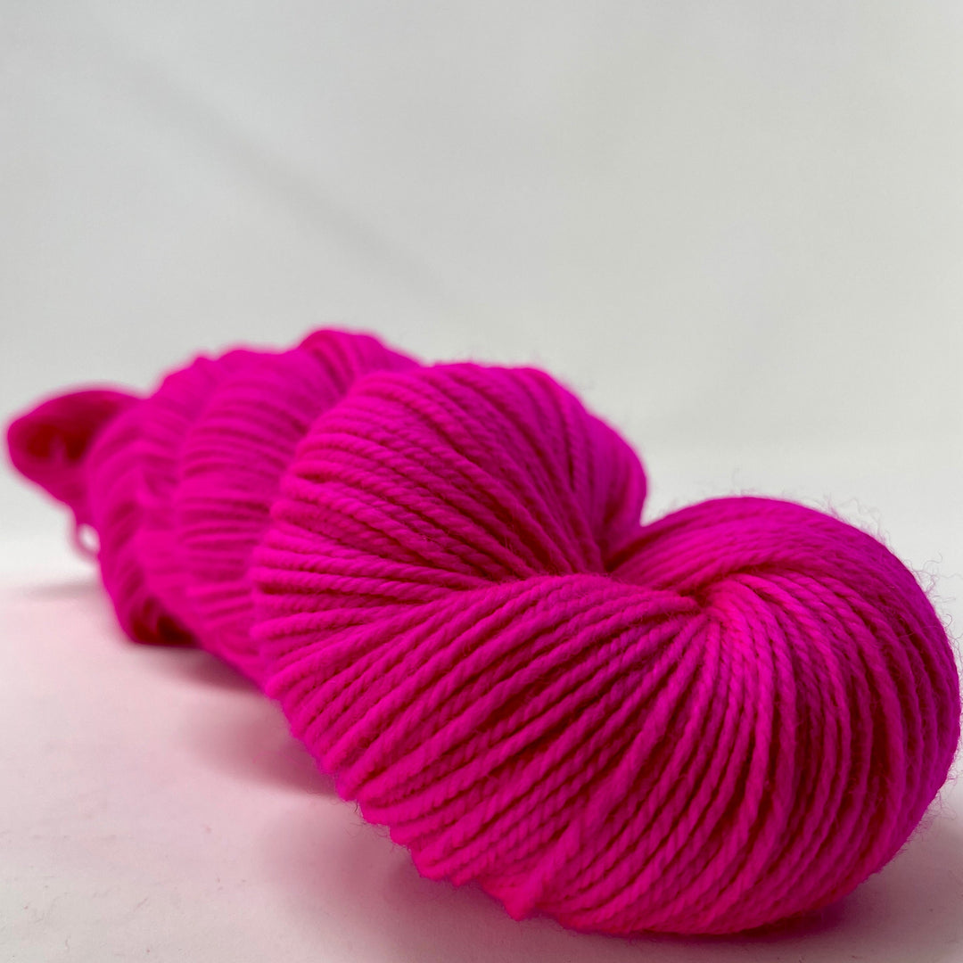 Haute Pink - Hand dyed yarn - Mohair - Fingering - Sock - DK - Sport -Boucle - Worsted - Bulky - Rainbow Magic