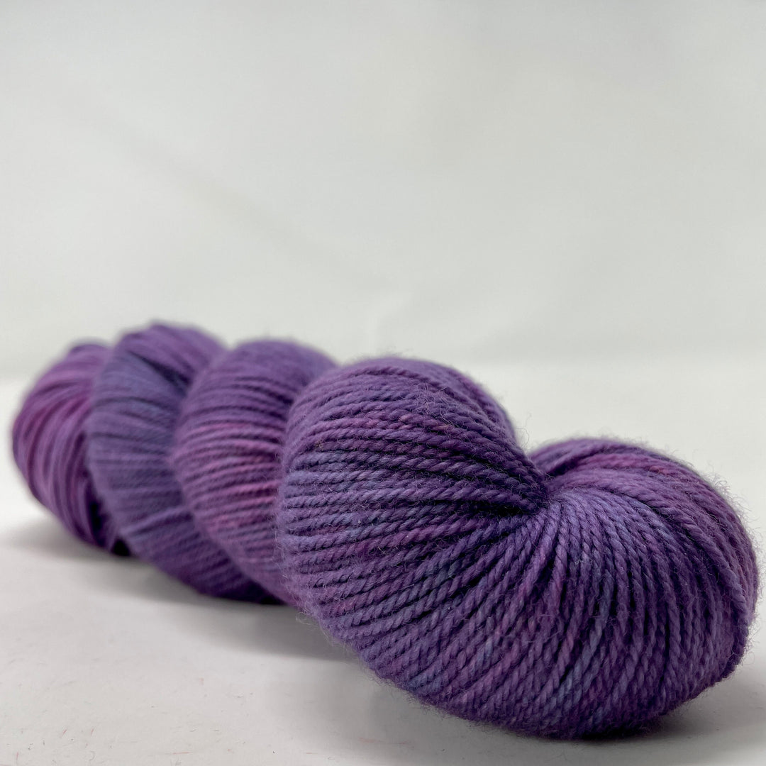 Italian Plum - Hand dyed yarn - Mohair - Fingering - Sock - DK - Sport -Boucle - Worsted - Bulky - Moody