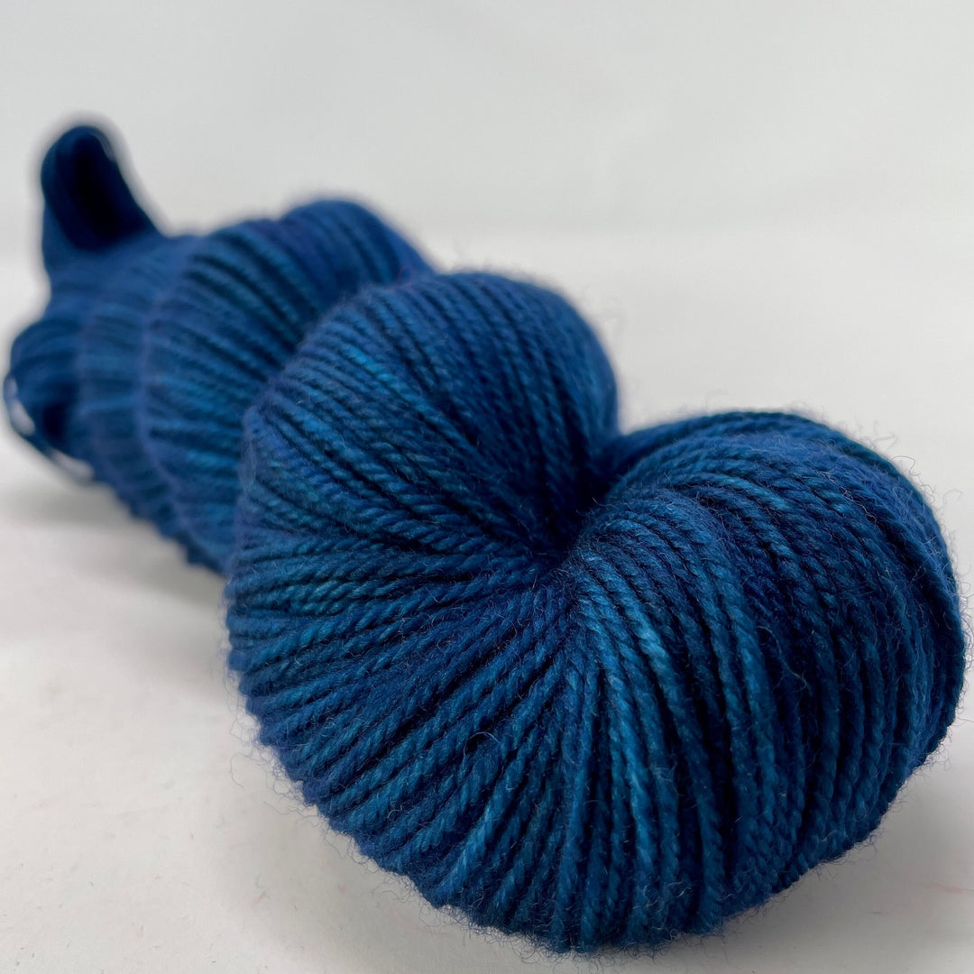 Winter's Night - Hand dyed yarn - Mohair - Fingering - Sock - DK - Sport -Boucle - Worsted - Bulky