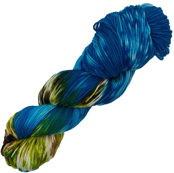Dry Tortuga National Park - Hand dyed yarn - Mohair - Fingering - Sock - DK - Sport - Worsted - Bulky - Variegated yarn