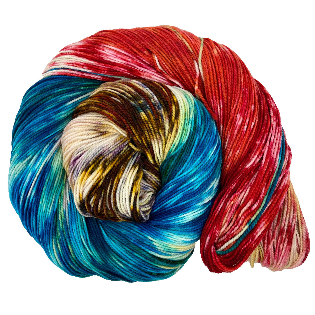 Indigenous Peoples' Day - Hand dyed yarn - Mohair - Fingering - Sock - DK - Sport - Worsted - Bulky - Variegated Fall Harvest
