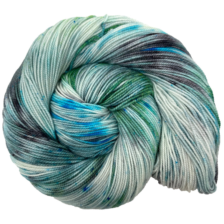 Glacier Bay National Park - Hand dyed yarn - Mohair - Fingering - Sock - DK - Sport - Worsted - Bulky - Variegated