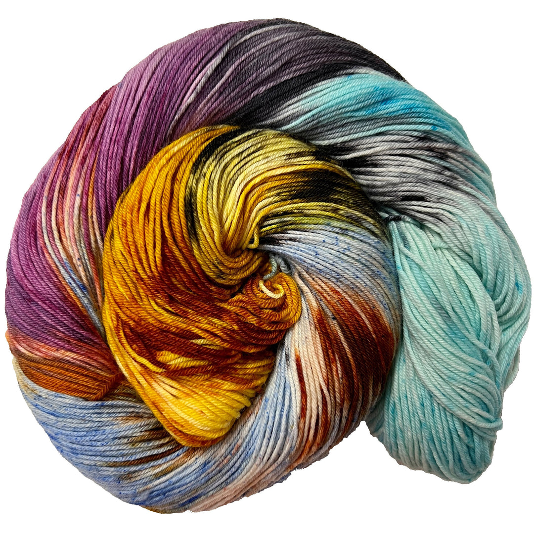 Great Sand Dunes National Park - Hand dyed yarn - Mohair - Fingering - Sock - DK - Sport - Worsted - Bulky - Variegated