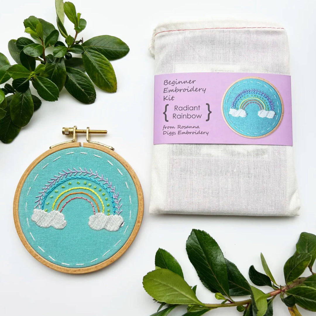Radiant Rainbow Embroidery Kit by Rosanna Diggs