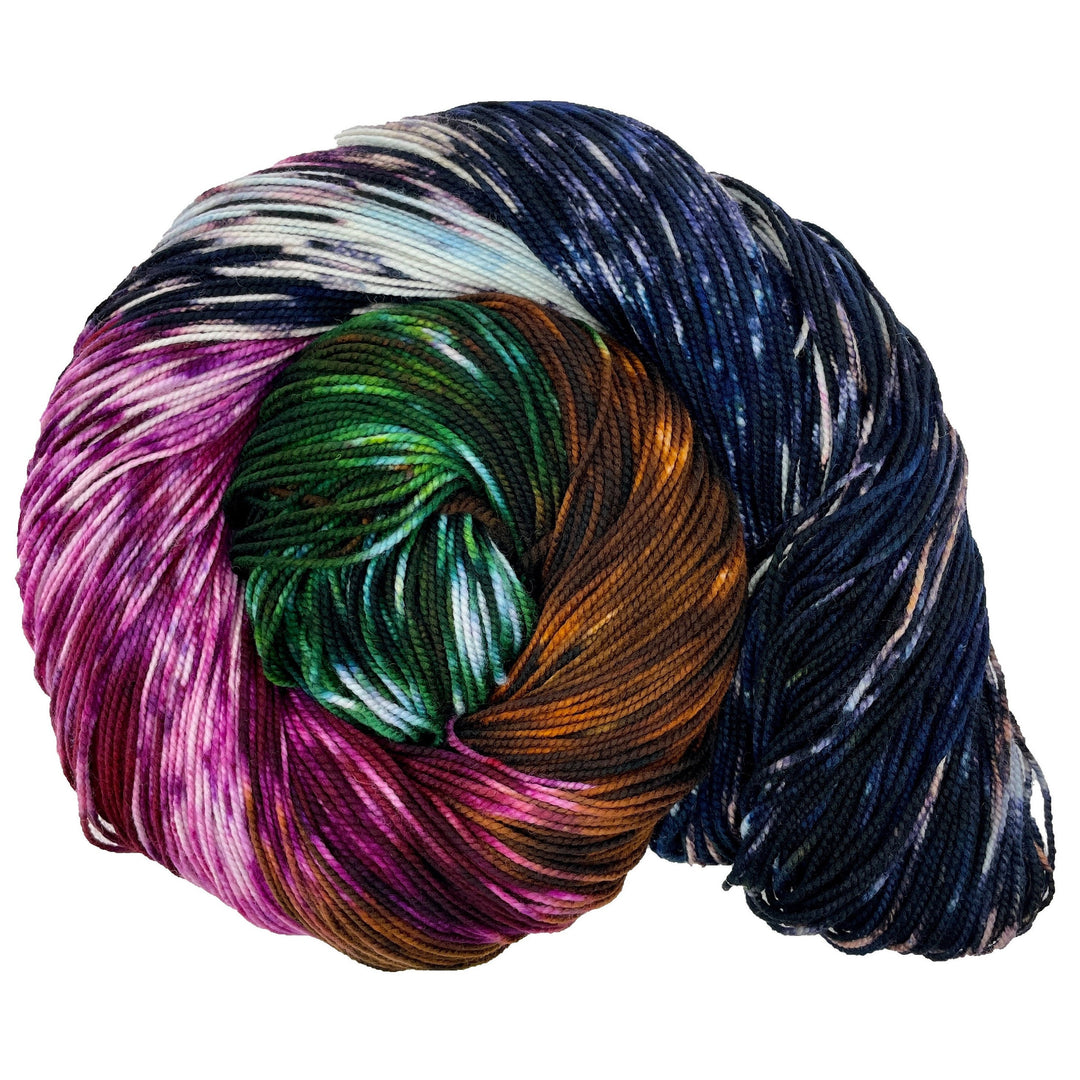Halflings- Hand dyed yarn - Mohair - Fingering - Sock - DK - Sport - Worsted - Bulky - Variegated Fall Harvest